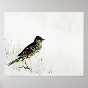 Skylark Bird, Watanabe Seitei Poster