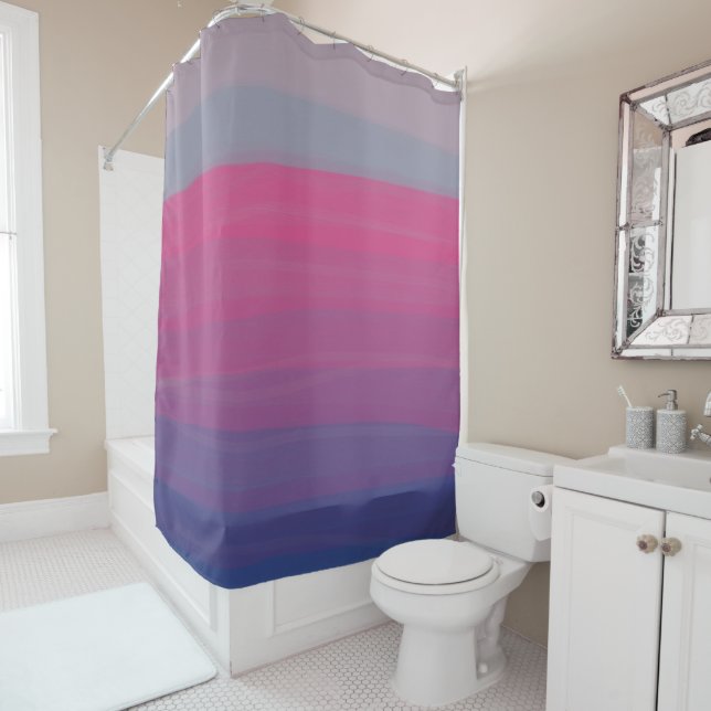 Skyline and Shore Shower Curtain (In Situ)