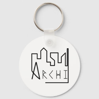 Skyline architecture key ring