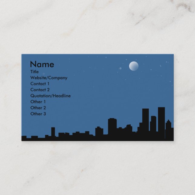 Skyline Business Card (Front)