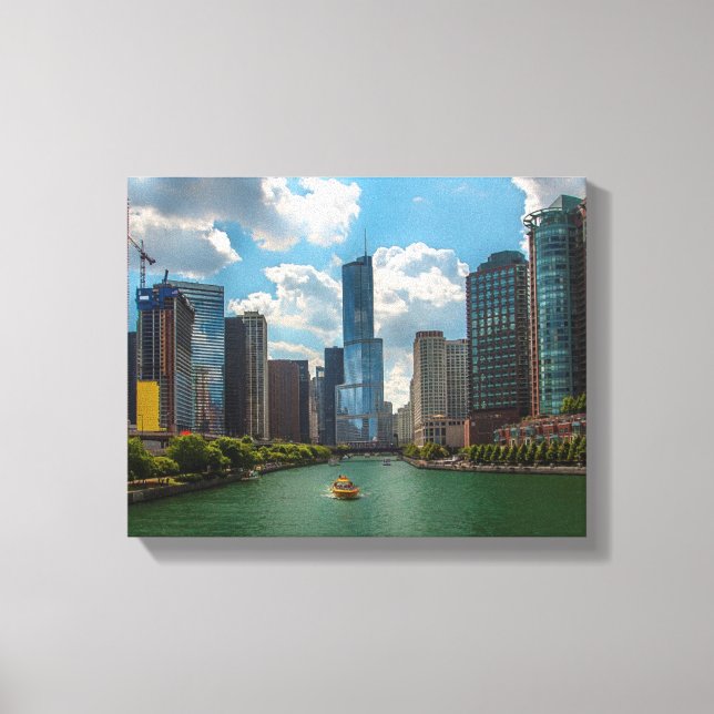 Skyline Chicago Canvas Print (Front)