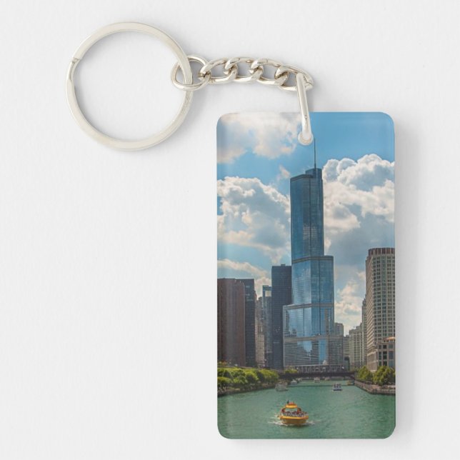Skyline Chicago Key Ring (Front)