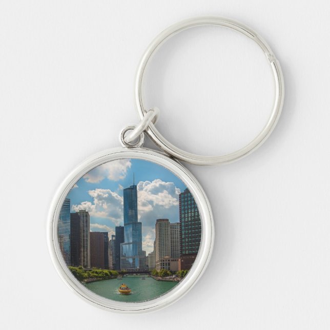Skyline Chicago Key Ring (Front)