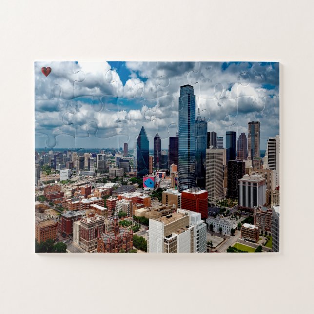 Skyline Dallas Texas Jigsaw Puzzle (Horizontal)