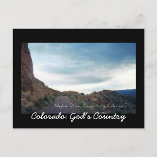 Skyline Drive, Canon City, Colorado Postcard