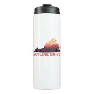 Skyline Drive Shenandoah Virginia Map Thermal Tumbler