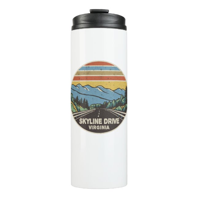 Skyline Drive Shenandoah Virginia Mountains Thermal Tumbler (Front)