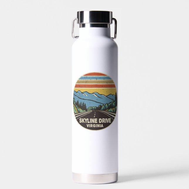 Skyline Drive Shenandoah Virginia Mountains Water Bottle (Front)