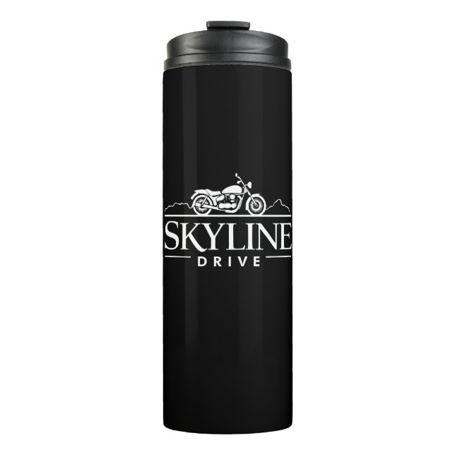 Skyline Drive Virginia Motorcycle Thermal Tumbler (Front)