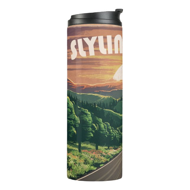 Skyline Drive Virginia Sunset Thermal Tumbler (Rotated Left)