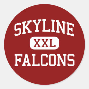Skyline - Falcons - High - Longmont Colorado Classic Round Sticker