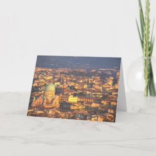 Skyline Florence Italy Card