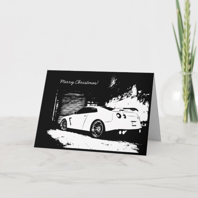Skyline GTR Christmas Holiday Card (Front)