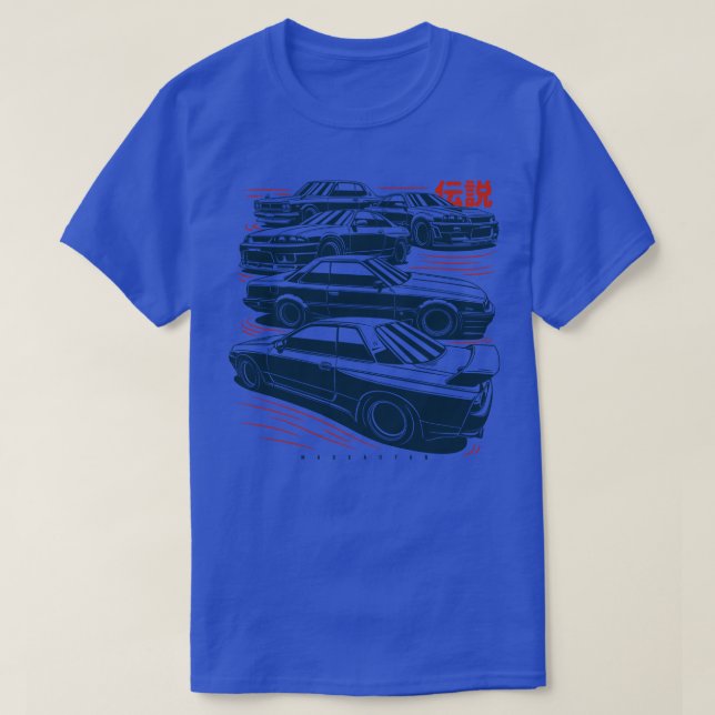 Skyline GTR generations T-Shirt (Design Front)