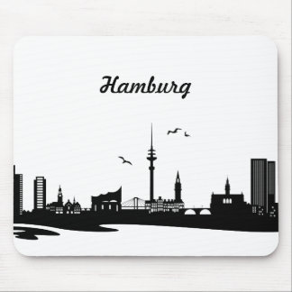 Skyline Hamburg Mouse Pad