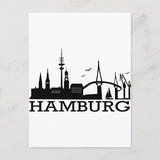 Skyline Hamburg Postcard (Front)