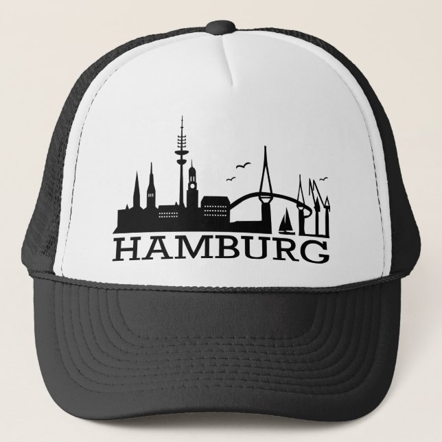 Skyline Hamburg Trucker Hat (Front)