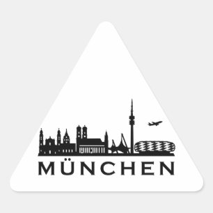 Skyline Munich Triangle Sticker