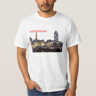 skyline_nacht_7 AMSTERDAM , WELCOME TO HOLLAND ... T-Shirt