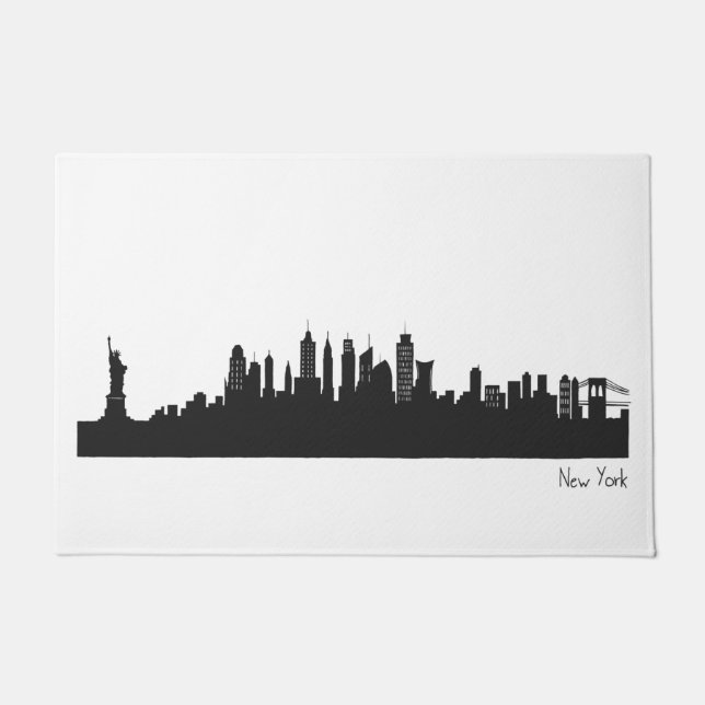 Skyline New York Doormat (Front)