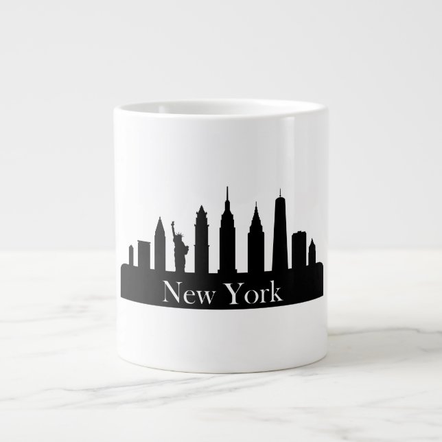 Skyline New York Large Coffee Mug (Front)