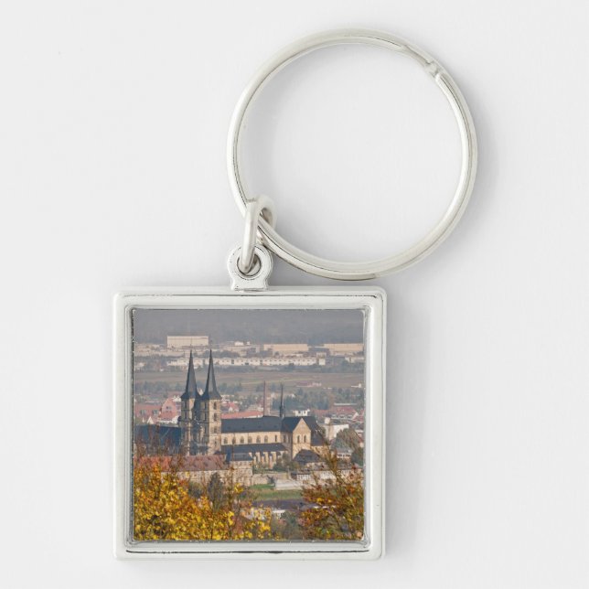 Skyline of Bamberg, Germany Key Ring (Front)