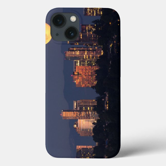 Skyline Of Bellevue From Lake Washington At Dusk Case-Mate iPhone Case (Back)