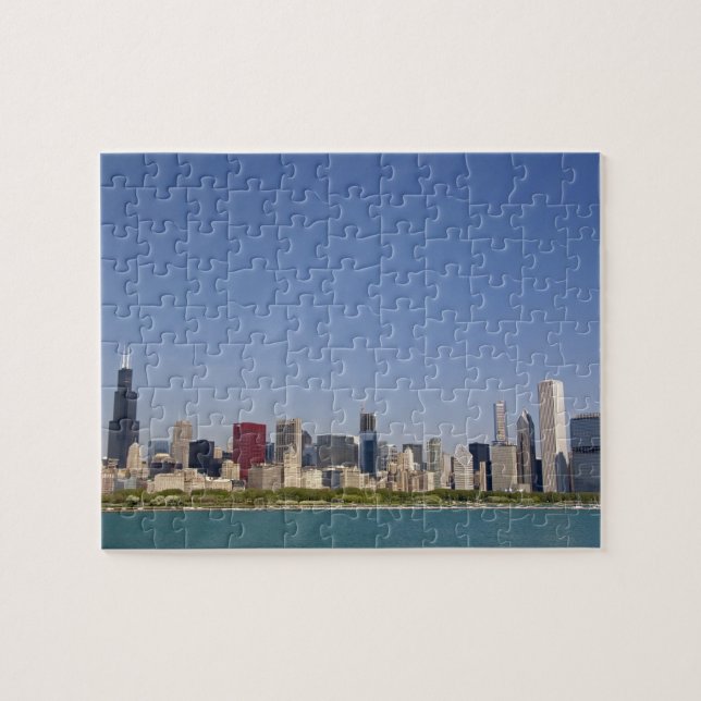 Skyline of Chicago, Illinois, USA. Jigsaw Puzzle (Horizontal)