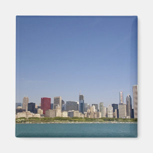 Skyline of Chicago, Illinois, USA. Magnet