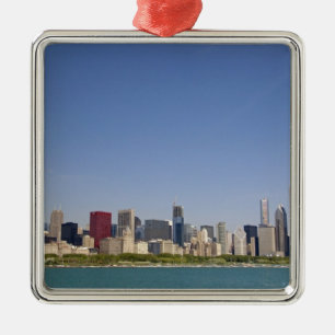 Skyline of Chicago, Illinois, USA. Metal Tree Decoration