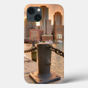 Skyline of Financial District of Boston iPhone 13 Case