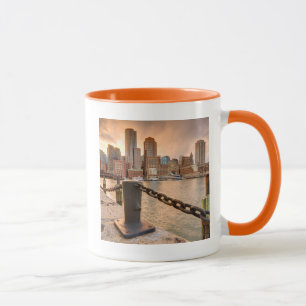 Skyline of Financial District of Boston Mug