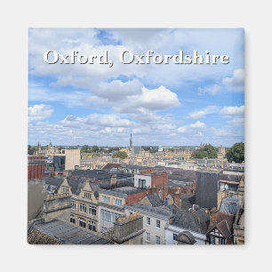 Skyline of Historic Oxford in Oxfordshire, UK Magnet