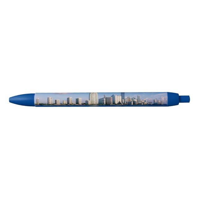 Skyline of Miami, Florida Black Ink Pen (Front)