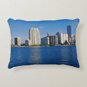 Skyline of Miami, Florida Decorative Cushion