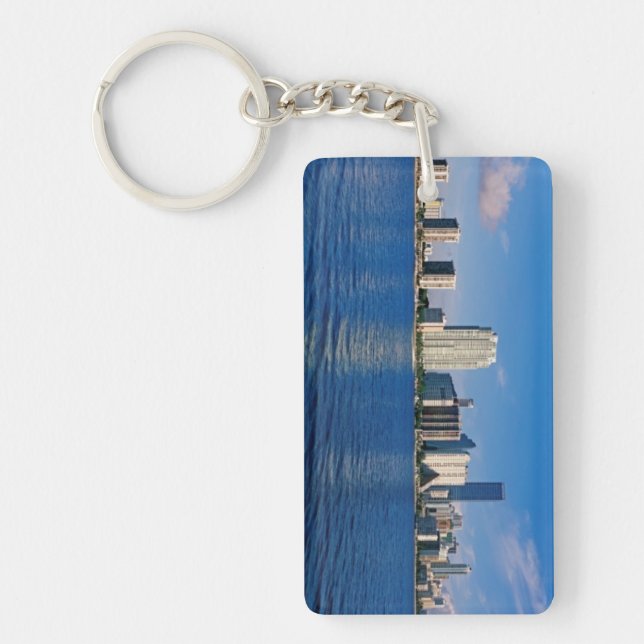 Skyline of Miami, Florida Key Ring (Front)