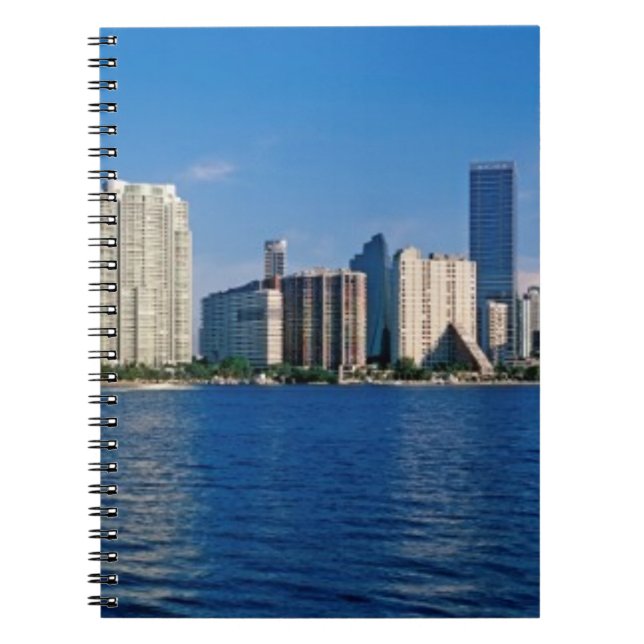 Skyline of Miami, Florida Notebook (Front)
