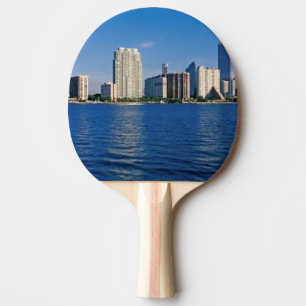 Skyline of Miami, Florida Ping Pong Paddle