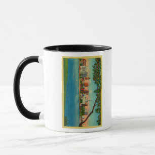 Skyline of Oakland across Lake Merritt Mug