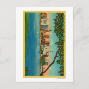 Skyline of Oakland across Lake Merritt Postcard