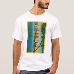 Skyline of Oakland across Lake Merritt T-Shirt