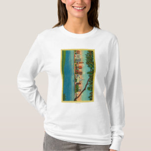 Skyline of Oakland across Lake Merritt T-Shirt