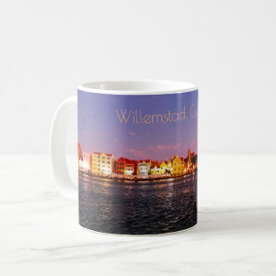 Skyline of Willemstad at Night Coffee Mug