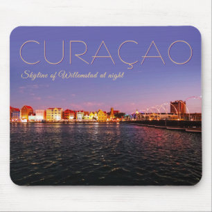 Skyline of Willemstad at Night Mouse Pad