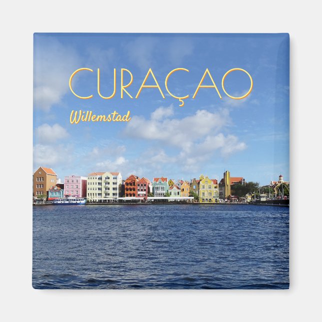 Skyline of Willemstad (customisable) Magnet (Front)