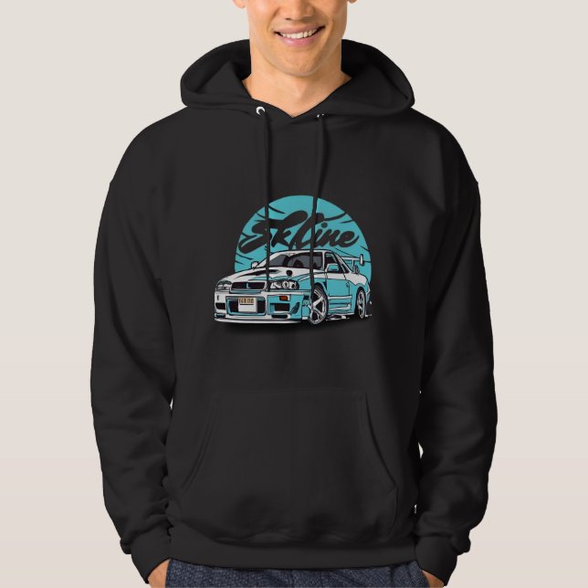Skyline R34 Elegance: Loving the Endless Vision Hoodie (Front)