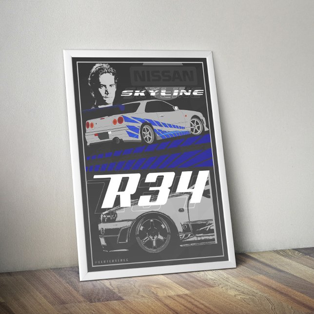 Skyline R34 Fast & Furious  Poster (Creator Uploaded)