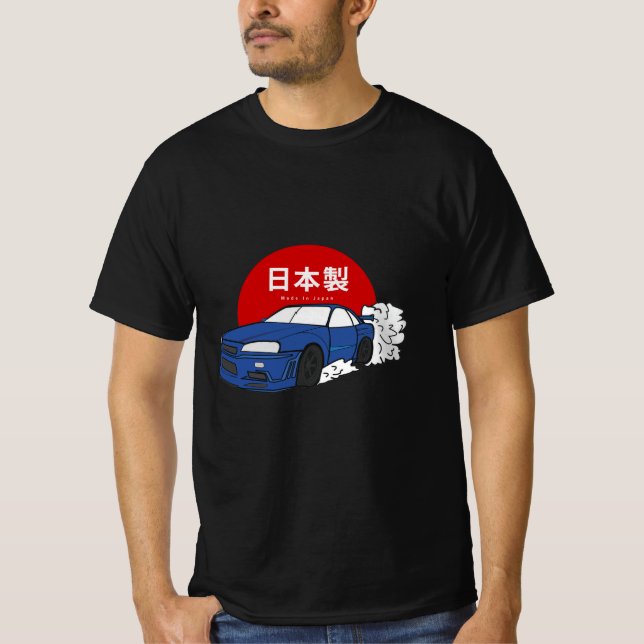 Skyline R34 GTR t-shirt (Front)