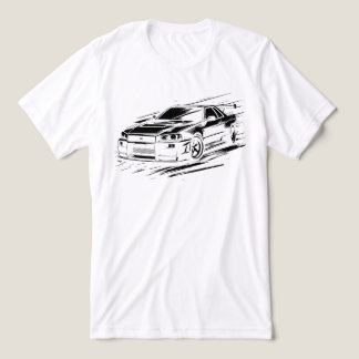 Skyline R34 Legendary JDM Ride Illustration - Blac Tri-Blend Shirt