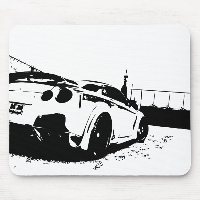 Skyline Rear View shot. Mouse Pad (Front)